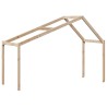 Lit superposé sans matelas 90x200 cm bois de pin massif 