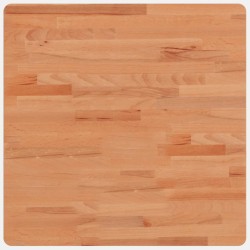 Dessus de table 60x60x1,5 cm carré bois massif de hêtre 