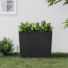 Jardinière et intérieur amovible anthracite 12 /44 L rotin PP 