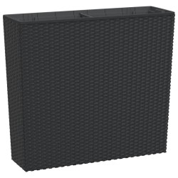 Jardinière et intérieur amovible anthracite 12 /44 L rotin PP 