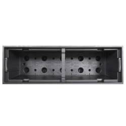 Jardinière et intérieur amovible anthracite 12 /44 L rotin PP 