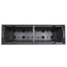 Jardinière et intérieur amovible anthracite 12 /44 L rotin PP 