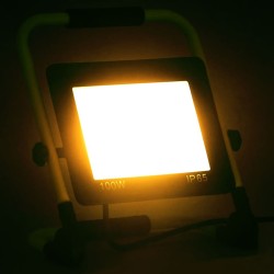 Projecteur à LED avec poignée 100 W Blanc chaud  
