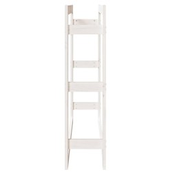 Support pour bois de chauffage Blanc 100x25x100 cm Bois de pin 