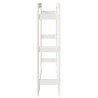Support pour bois de chauffage Blanc 100x25x100 cm Bois de pin 