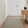 Tapis de couloir aspect sisal argenté 80x250 cm 