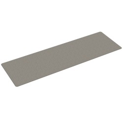 Tapis de couloir aspect sisal argenté 80x250 cm 