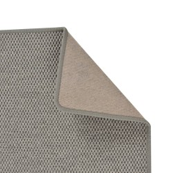 Tapis de couloir aspect sisal argenté 80x250 cm 