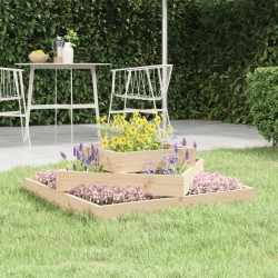 Jardinière 83x83x27 cm Bois massif de pin 