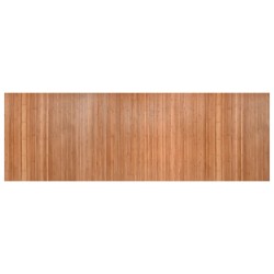 Tapis rectangulaire naturel 100x300 cm bambou 