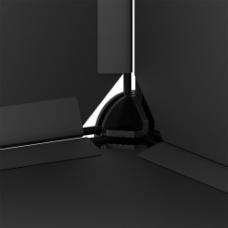 Cubes de rangement 6 pcs Noir PP 