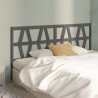 Tête de lit Gris 206x4x100 cm Bois massif de pin 
