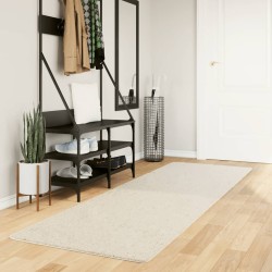 Tapis OVIEDO à poils courts beige 80x250 cm 