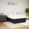 Cadre de lit sans matelas noir 140x200 cm velours 