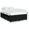 Cadre de lit sans matelas noir 140x200 cm velours 