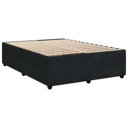Cadre de lit sans matelas noir 140x200 cm velours 