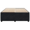 Cadre de lit sans matelas noir 140x200 cm velours 