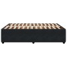 Cadre de lit sans matelas noir 140x200 cm velours 