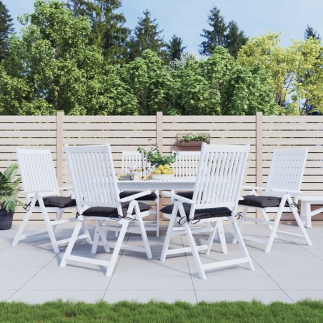 Coussins de chaise lot de 6 anthracite 40x40x7 cm 