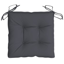 Coussins de chaise lot de 6 anthracite 40x40x7 cm 