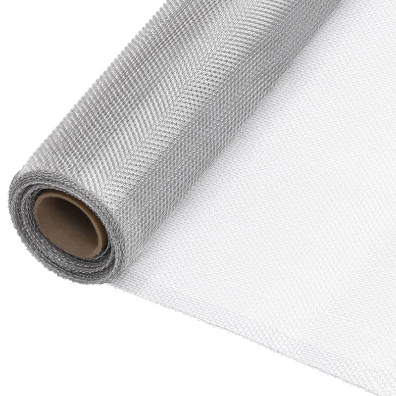 Écran en treillis Aluminium 80x2000 cm Argenté 