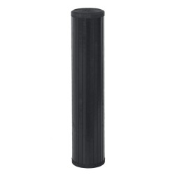 Tapis rectangulaire noir 100x300 cm bambou 
