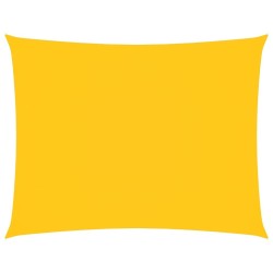 Voile de parasol tissu oxford rectangulaire 3,5x5 m jaune 