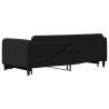 Lit de jour avec gigogne sans matelas noir 90x200 cm 