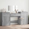 Ensemble de coiffeuse 4 pcs sonoma gris bois d'ingénierie 