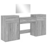 Ensemble de coiffeuse 4 pcs sonoma gris bois d'ingénierie 