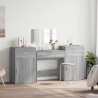 Ensemble de coiffeuse 4 pcs sonoma gris bois d'ingénierie 