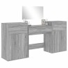 Ensemble de coiffeuse 4 pcs sonoma gris bois d'ingénierie 