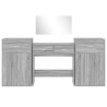 Ensemble de coiffeuse 4 pcs sonoma gris bois d'ingénierie 