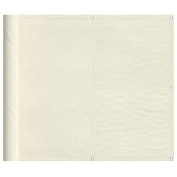 Écran de balcon crème 90x1000 cm 100% polyester oxford 