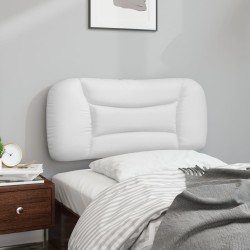 Coussin de tête de lit blanc 80 cm similicuir 
