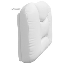 Coussin de tête de lit blanc 80 cm similicuir 