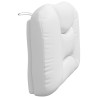 Coussin de tête de lit blanc 80 cm similicuir 