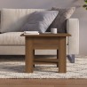 Table basse chêne marron 55x55x42 cm bois d'ingénierie 