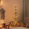 Arbre de Noël en métal pour décoration noir 140 cm 
