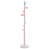Porte-manteau rose 172 cm fer enduit de poudre 