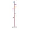 Porte-manteau rose 172 cm fer enduit de poudre 