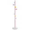 Porte-manteau rose 172 cm fer enduit de poudre 