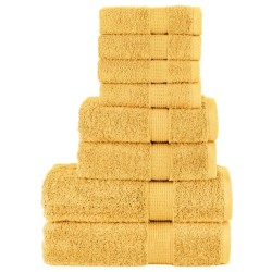 Ensemble de serviettes de qualité supérieure SOLUND 8 pcs doré 