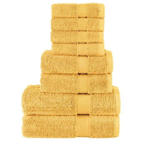 Ensemble de serviettes de qualité supérieure SOLUND 8 pcs doré 