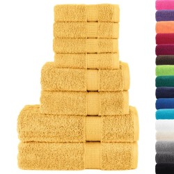 Ensemble de serviettes de qualité supérieure SOLUND 8 pcs doré 