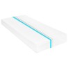Lit de repos avec matelas 90x200 cm Noir Bois de pin massif 