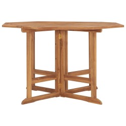 Table à dîner de jardin pliable 110x110x75 cm Teck massif 