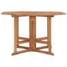 Table à dîner de jardin pliable 110x110x75 cm Teck massif 