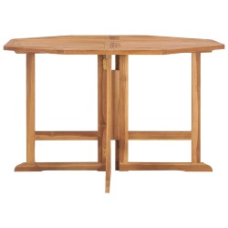 Table à dîner de jardin pliable 110x110x75 cm Teck massif 