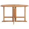 Table à dîner de jardin pliable 110x110x75 cm Teck massif 